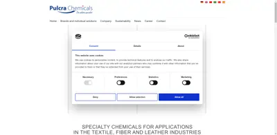 Screenshot of Pulcra Chemicals GmbH