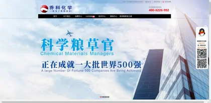 Screenshot of Dongguan city Qiaoke Chemical Co., Ltd