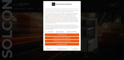 Screenshot of Solcon Systemtechnik GmbH