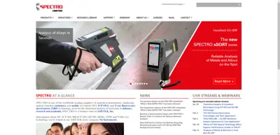 Screenshot of SPECTRO Analytical Instruments GmbH