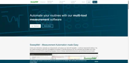 Screenshot of SweepMe! GmbH
