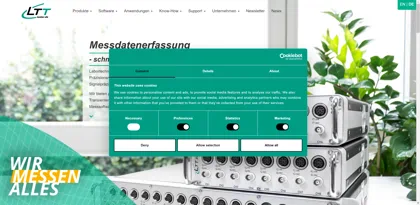 Screenshot of Labortechnik Tasler GmbH (LTT)