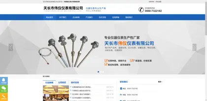 Screenshot of Tianchang City Weiyi Instrument Co., Ltd