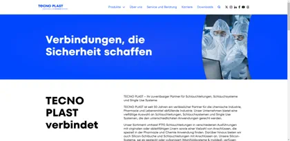 Screenshot of TECNO PLAST Industrietechnik GmbH