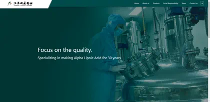Screenshot of Jiangsu Tonghe Pharmaceutical Co., Ltd.