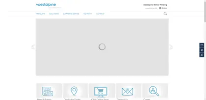 Screenshot of UTP Schweissmaterial, Zweigniederlassung der Böhler Schweisstechnik Deutschland GmbH