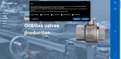Screenshot of Valpres S.r.l.