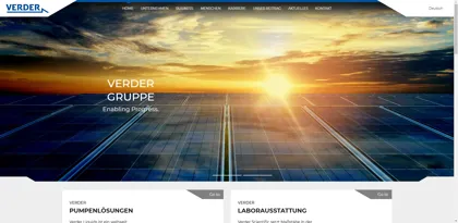 Screenshot of Verder Deutschland GmbH & Co. KG