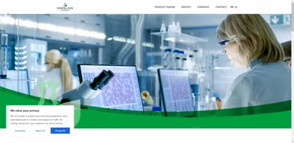 Screenshot of Vopelius Chemie AG