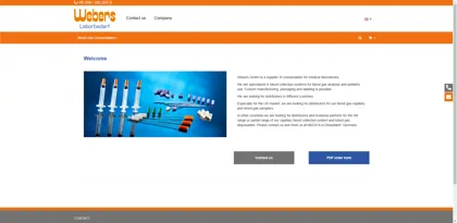 Screenshot of Webers GmbH
