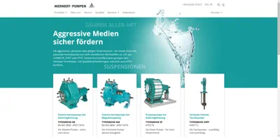 Screenshot of WERNERT-PUMPEN GMBH