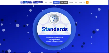 Screenshot of Whitehouse Scientific Ltd