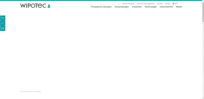 Screenshot of WIPOTEC GmbH