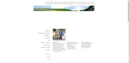 Screenshot of Zior Beratender Ingenieur GmbH